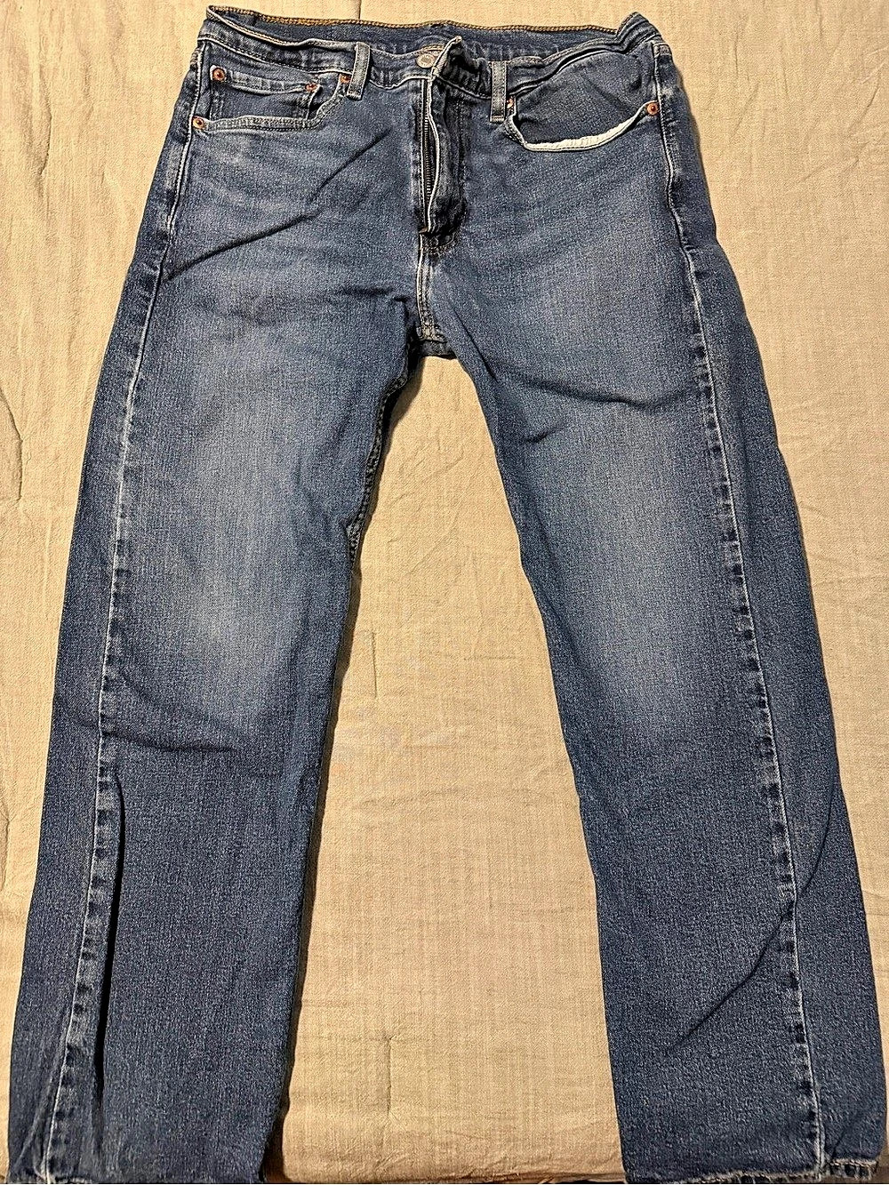 Levi's 505 Regular Fit Jeans Regular Fit Men's Jeans Waist 34 Blue